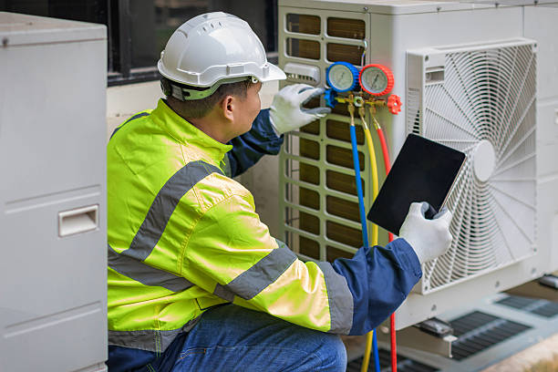 Professional Hvac technician working in Ross, CA